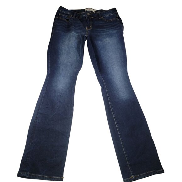 Torrid Denim Women Dark Wash Stretch Cotton Spandex Blend Flared Jeans Size 12R - Picture 1 of 7